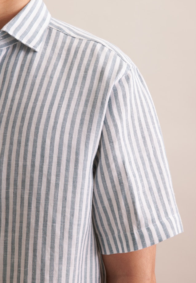 Regular Business Hemd Streifen in Grün |  Seidensticker Onlineshop