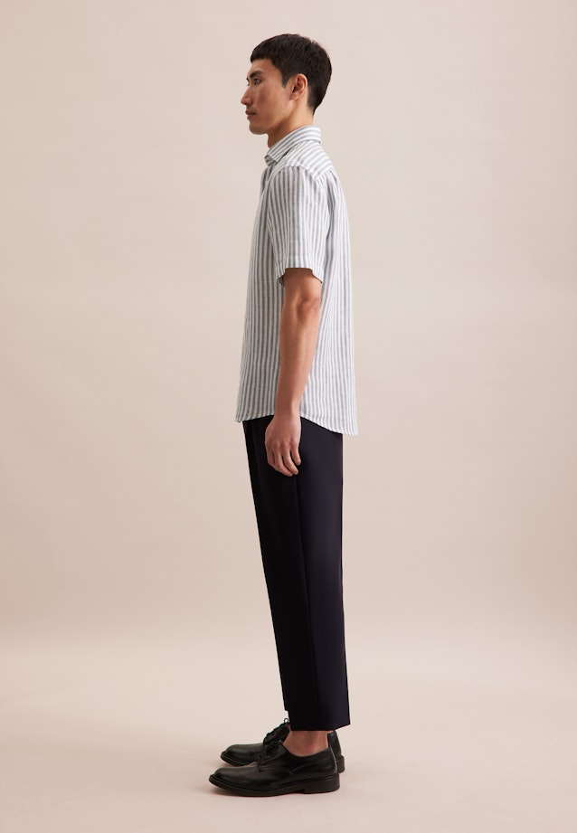 Regular Business Hemd Streifen in Grün |  Seidensticker Onlineshop