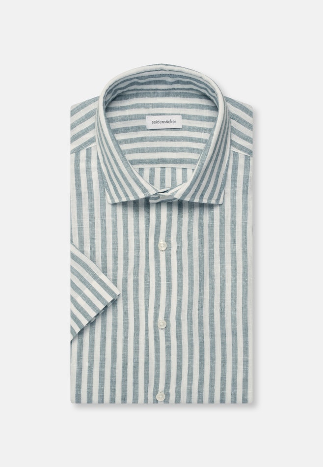 Regular Business Hemd Streifen in Grün | Seidensticker Onlineshop