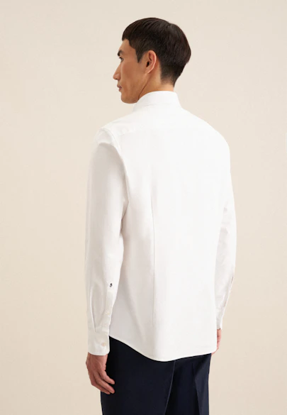 Slim Casual Hemd Uni in Weiß |  Seidensticker Onlineshop
