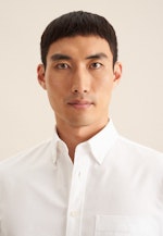 Slim Casual Hemd Uni in Weiß |  Seidensticker Onlineshop