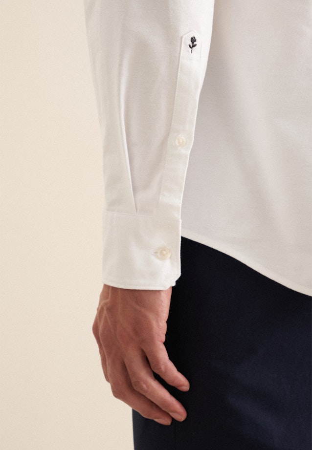 Slim Casual Hemd Uni in Weiß |  Seidensticker Onlineshop