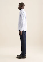 Slim Casual Hemd Uni in Mittelblau |  Seidensticker Onlineshop