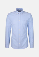 Slim Casual Hemd Uni in Mittelblau |  Seidensticker Onlineshop