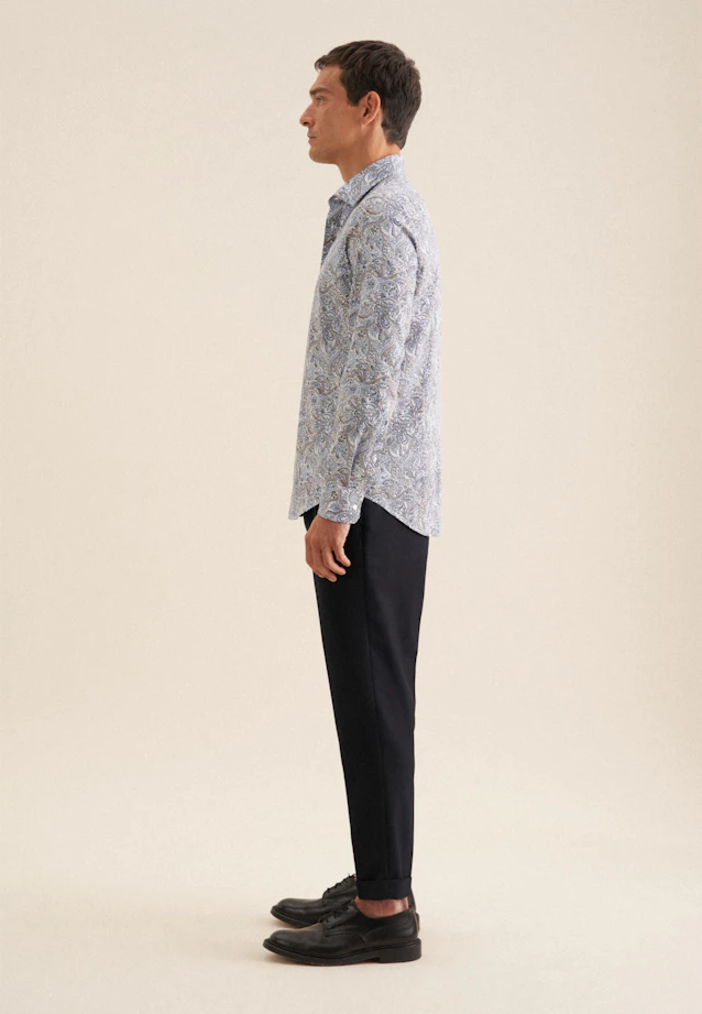 Shaped Business shirt Floral in Light Blue |  Seidensticker Onlineshop