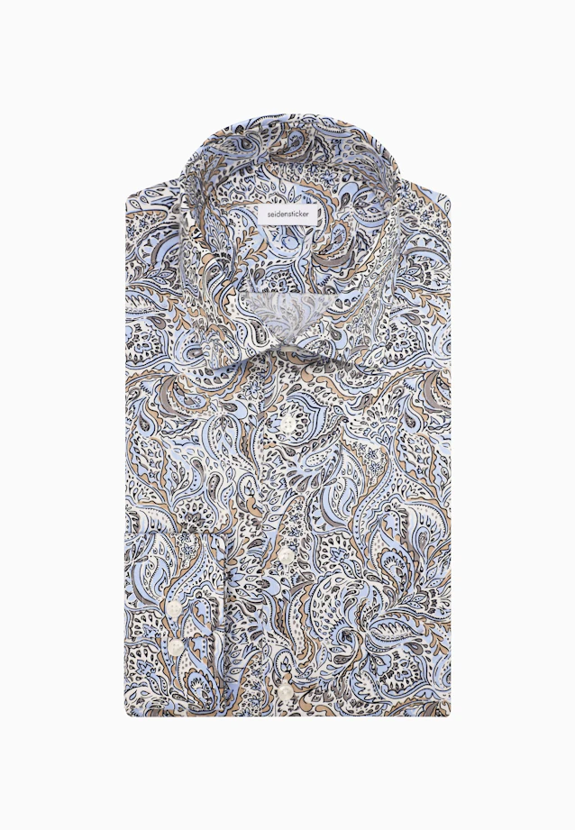 Shaped Business shirt Floral in Light Blue |  Seidensticker Onlineshop