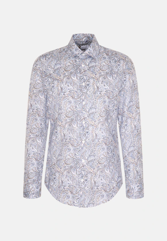 Shaped Business shirt Floral in Light Blue |  Seidensticker Onlineshop