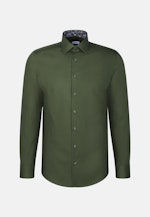 Shaped Business Hemd Uni in Grün |  Seidensticker Onlineshop