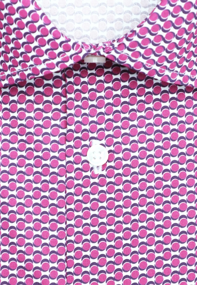 Shaped Business Hemd Druck in Rosa/Pink |  Seidensticker Onlineshop