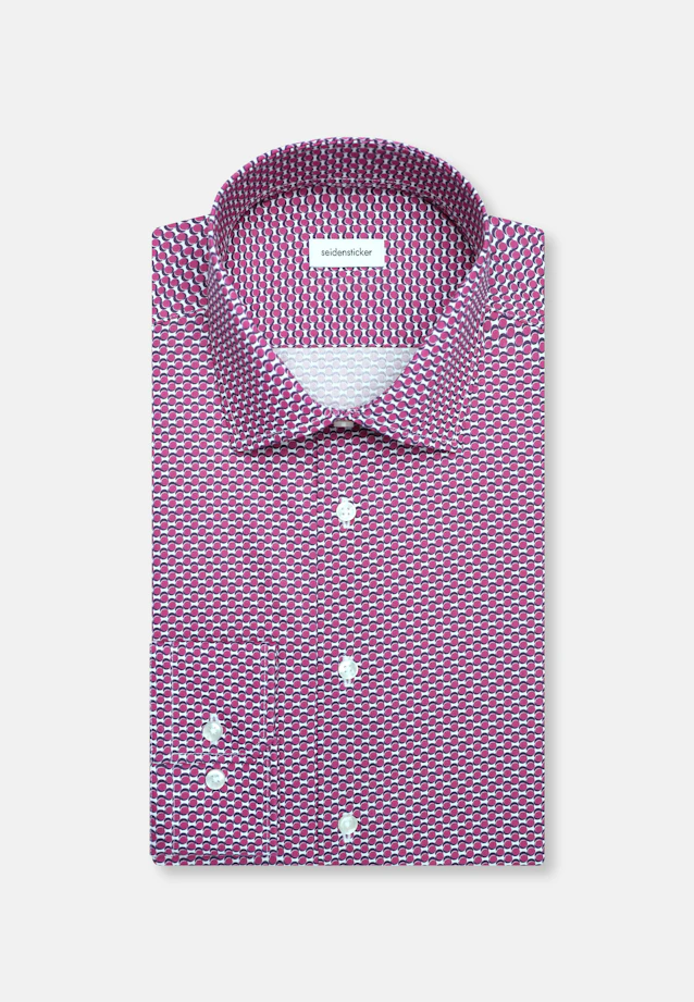 Shaped Business Hemd Druck in Rosa/Pink |  Seidensticker Onlineshop
