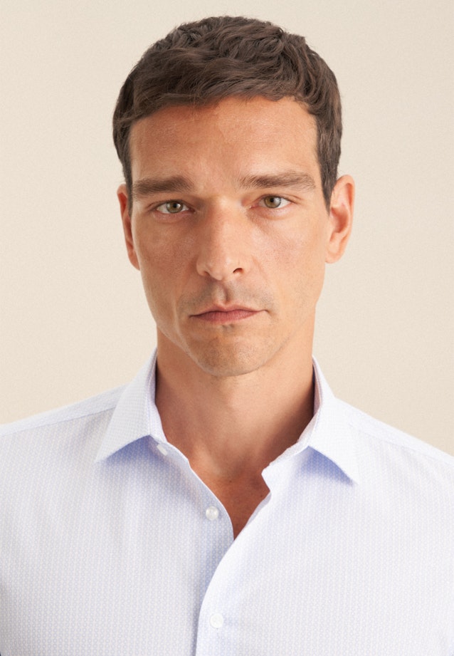 X-Slim Business shirt Print in Light Blue |  Seidensticker Onlineshop