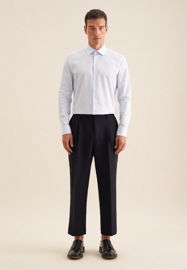 X-Slim Business shirt Print in Light Blue |  Seidensticker Onlineshop