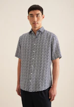 Regular Business Hemd Floral in Dunkelblau |  Seidensticker Onlineshop