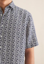 Regular Business Hemd Floral in Dunkelblau |  Seidensticker Onlineshop