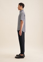 Regular Business shirt Floral in Dark Blue |  Seidensticker Onlineshop