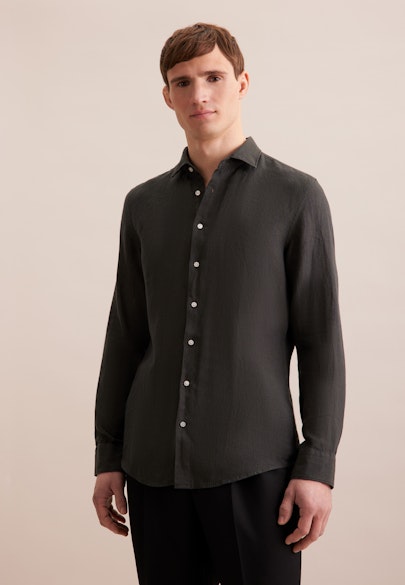 Slim Business shirt Uni in Green |  Seidensticker Onlineshop