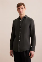 Slim Business Hemd Uni in Grün |  Seidensticker Onlineshop