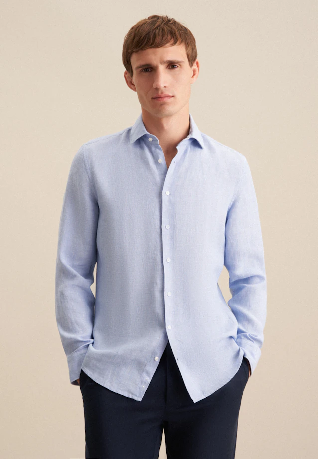 Slim Business Hemd Uni in Hellblau |  Seidensticker Onlineshop