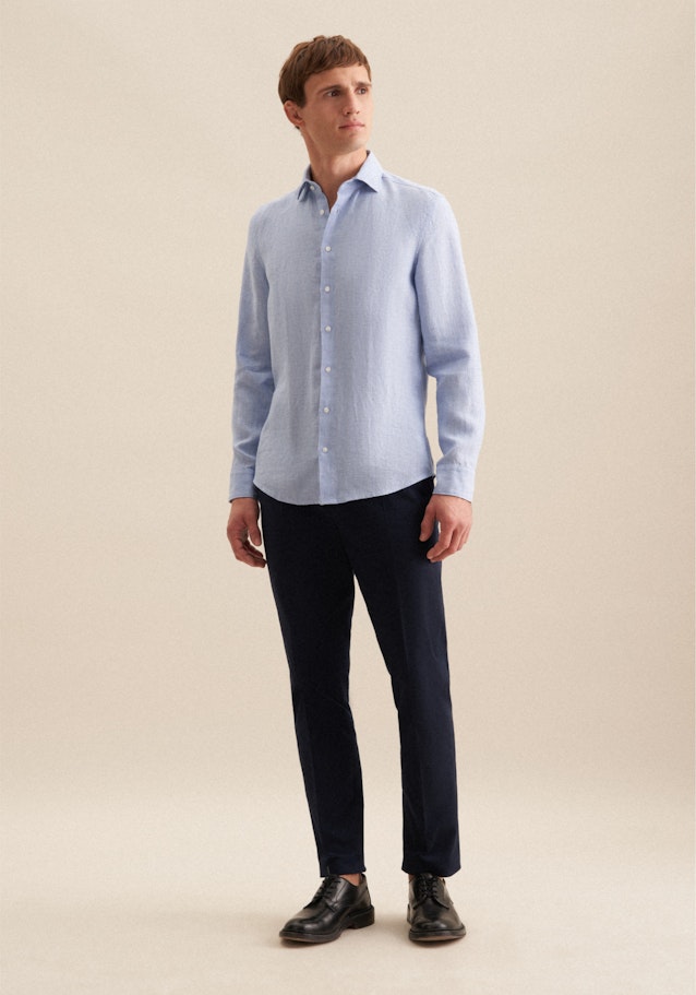 Slim Business Hemd Uni in Bleu Clair | Seidensticker Onlineshop