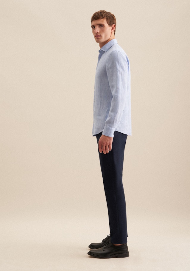 Slim Business Hemd Uni in Bleu Clair | Seidensticker Onlineshop