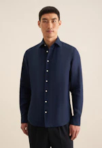 Slim Business Hemd Uni in Dunkelblau |  Seidensticker Onlineshop