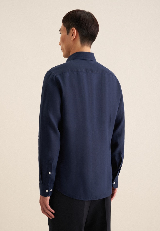 Slim Business Hemd Uni in Dunkelblau | Seidensticker Onlineshop