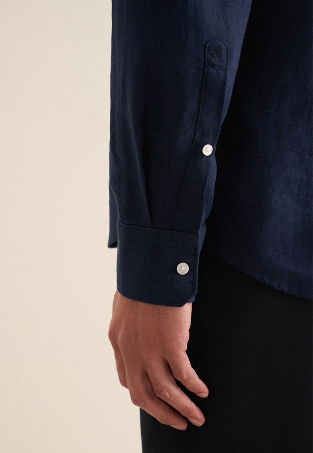 Slim Business Hemd Uni in Dunkelblau |  Seidensticker Onlineshop