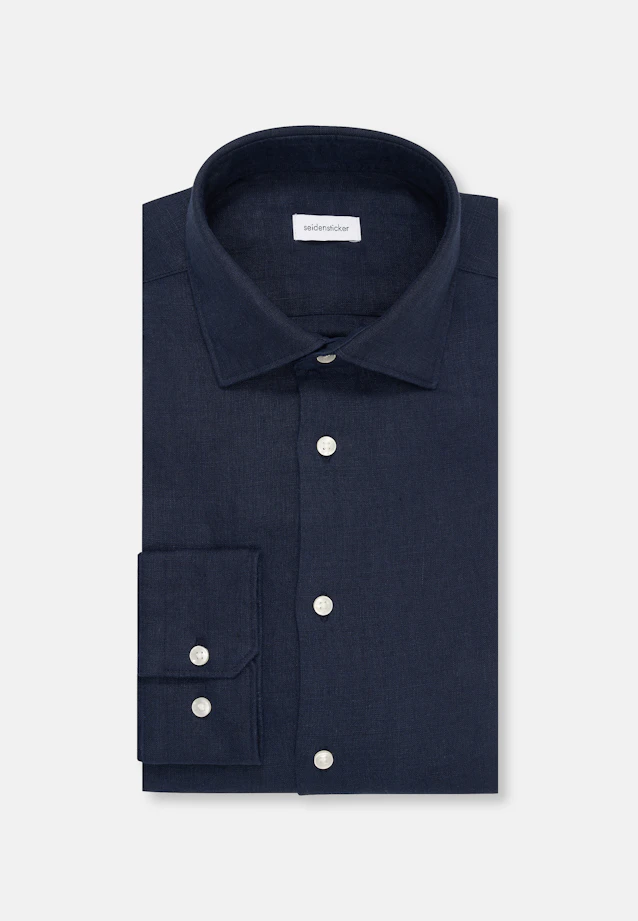 Slim Business Hemd Uni in Dunkelblau |  Seidensticker Onlineshop