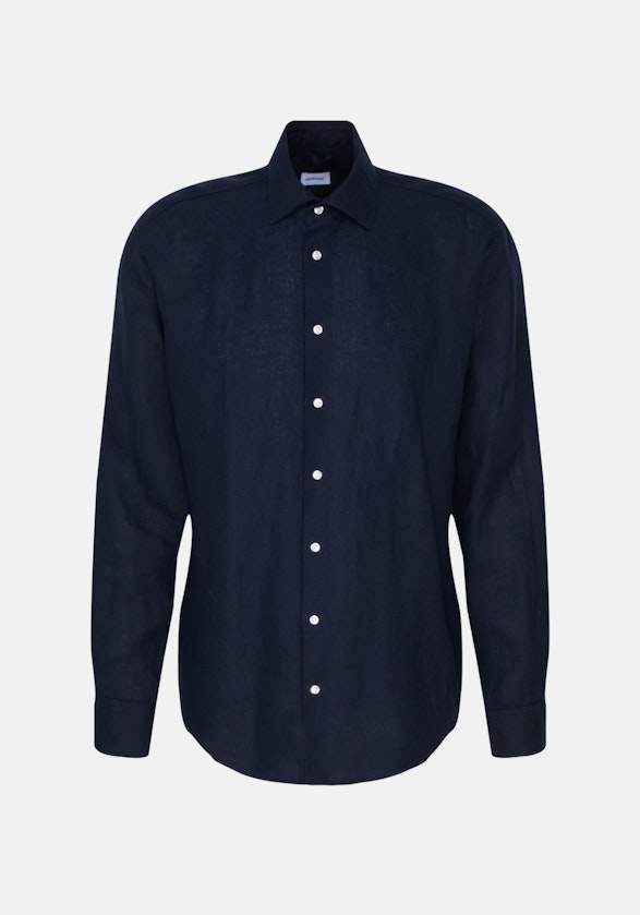 Slim Business Hemd Uni in Dunkelblau | Seidensticker Onlineshop