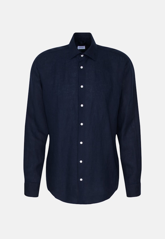 Slim Business Hemd Uni in Dunkelblau |  Seidensticker Onlineshop