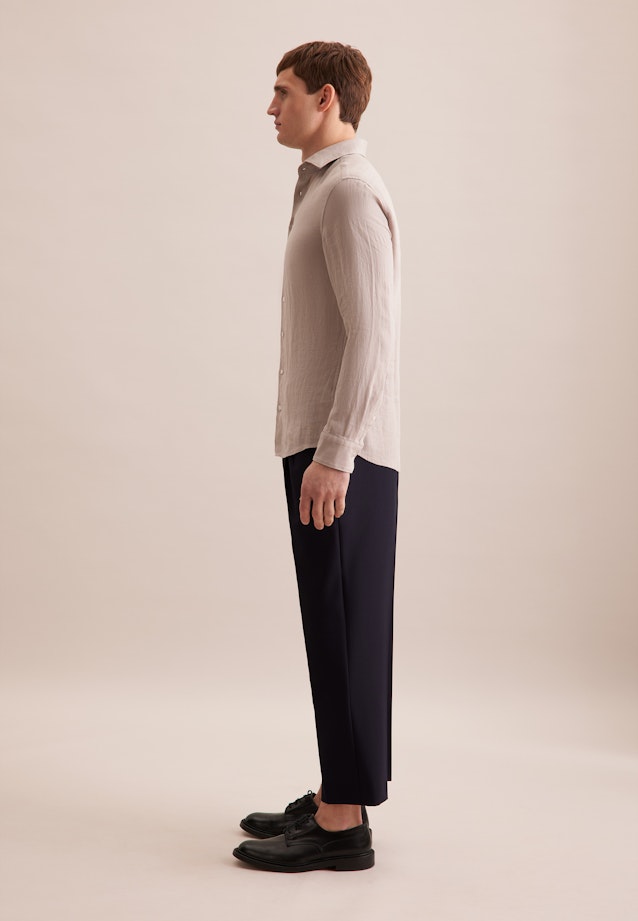 Slim Business Hemd Uni in Beige |  Seidensticker Onlineshop