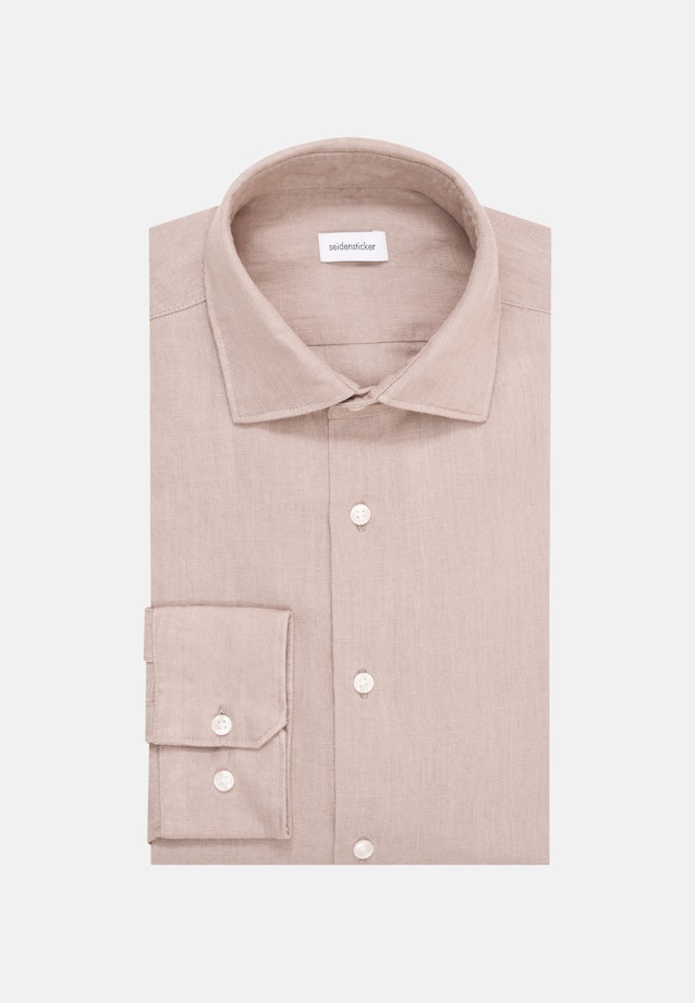 Slim Business Hemd Uni in Beige |  Seidensticker Onlineshop