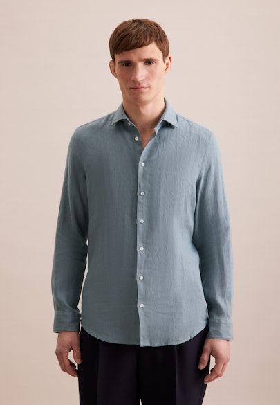 Slim Business shirt Uni in Green |  Seidensticker Onlineshop