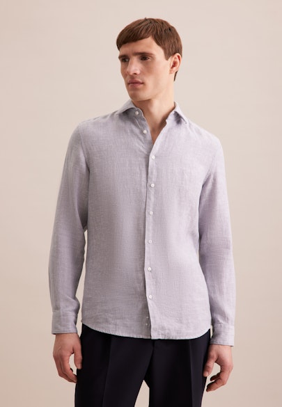 Slim Business shirt Uni in Grey |  Seidensticker Onlineshop