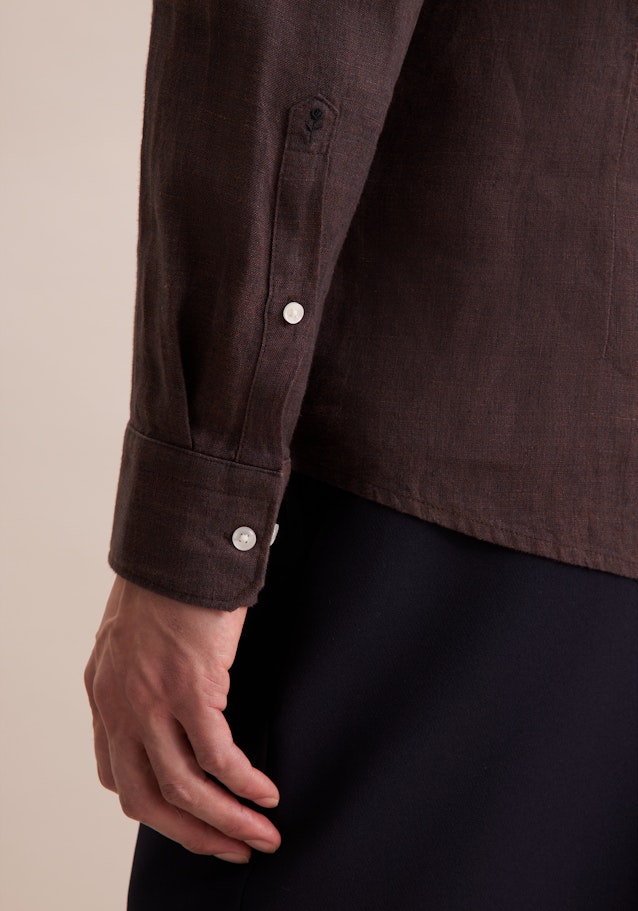 Slim Business Hemd Uni in Braun | Seidensticker Onlineshop