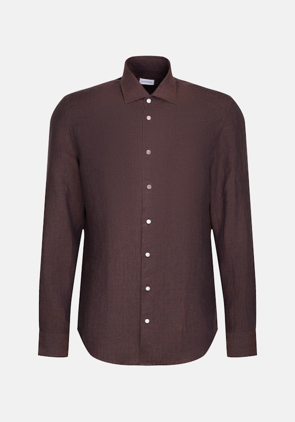 Slim Business Hemd Uni in Braun | Seidensticker Onlineshop