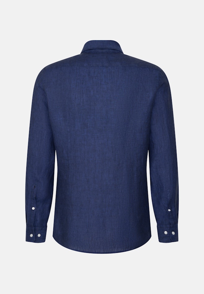 Slim Business Hemd Uni in Medium Blue | Seidensticker online shop