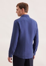 Slim Business Hemd Uni in Mittelblau |  Seidensticker Onlineshop