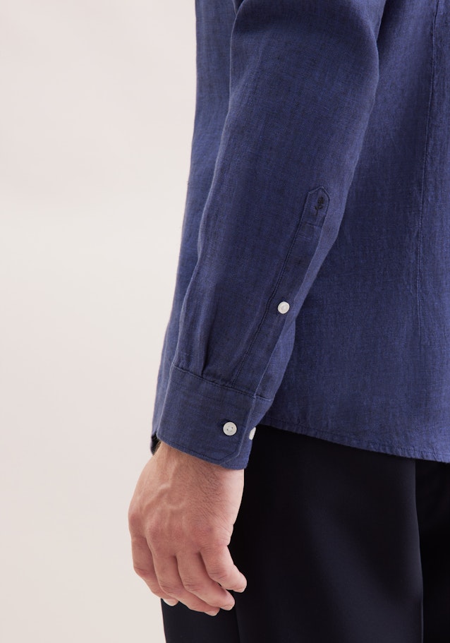 Slim Business Hemd Uni in Mittelblau | Seidensticker Onlineshop