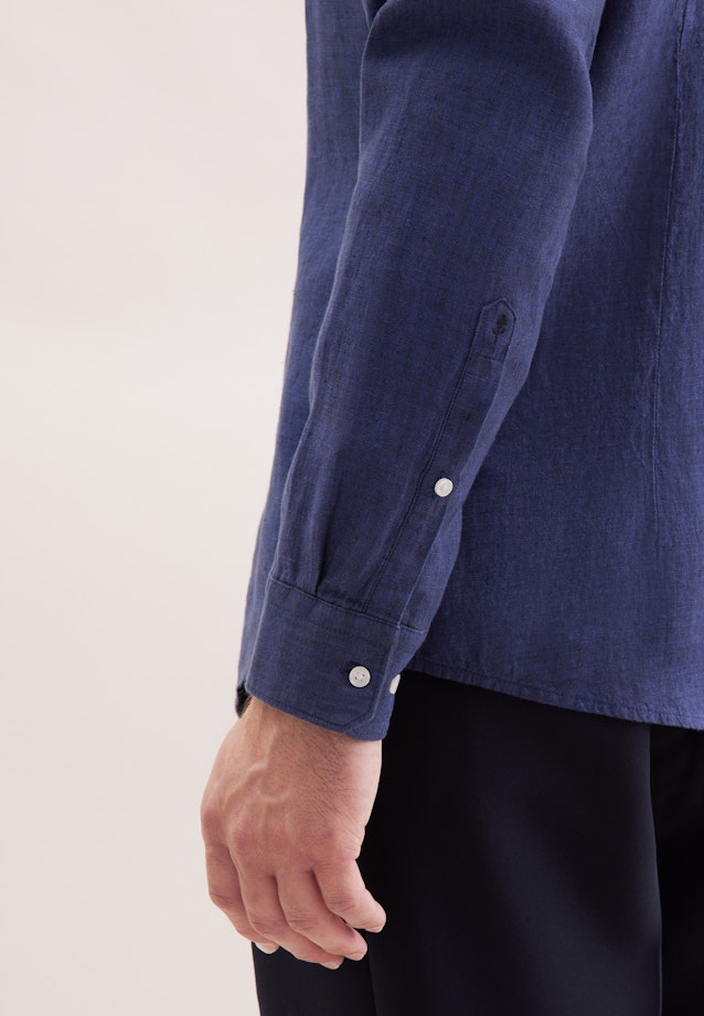 Slim Business Hemd Uni in Mittelblau |  Seidensticker Onlineshop