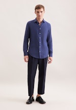 Slim Business Hemd Uni in Mittelblau |  Seidensticker Onlineshop