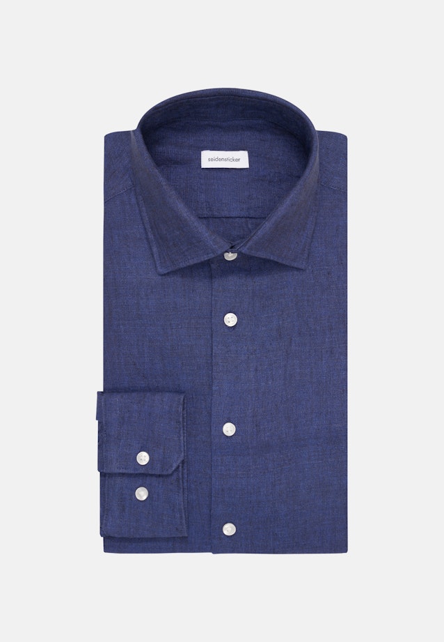 Slim Business Hemd Uni in Mittelblau |  Seidensticker Onlineshop
