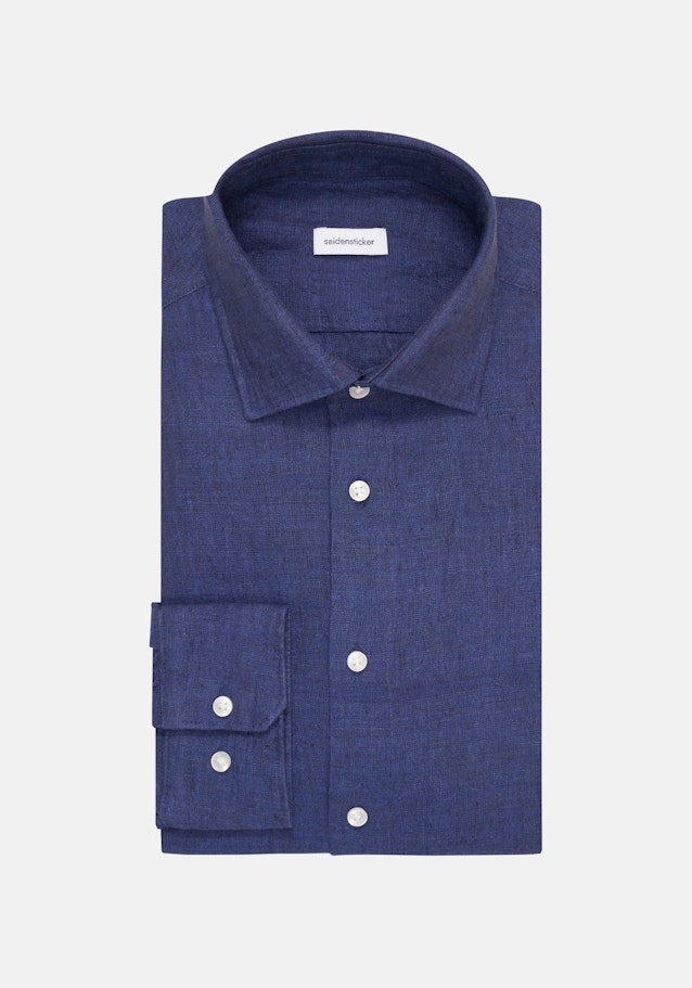 Slim Business Hemd Uni in Mittelblau | Seidensticker Onlineshop