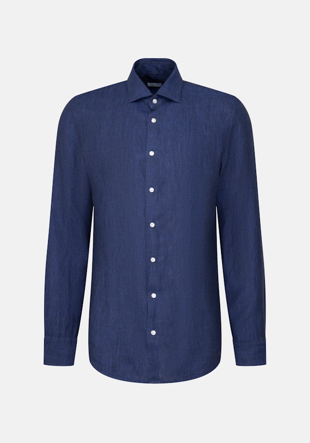 Slim Business Hemd Uni in Mittelblau | Seidensticker Onlineshop