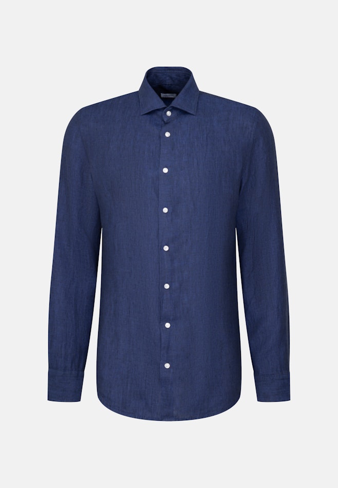 Slim Business Hemd Uni in Medium Blue | Seidensticker online shop