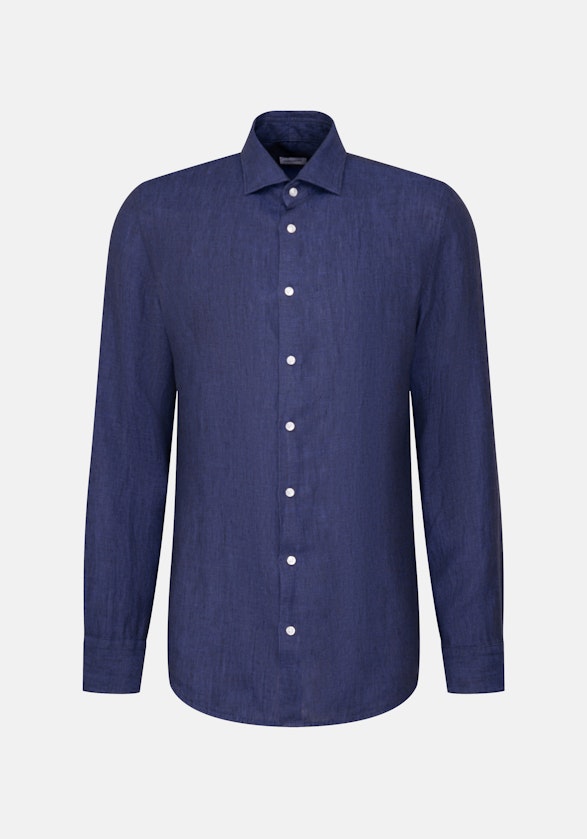 Slim Business Hemd Uni in Mittelblau | Seidensticker Onlineshop