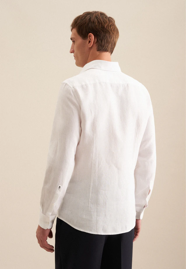 Slim Chemise d'affaires Uni in Blanc |  Seidensticker Onlineshop
