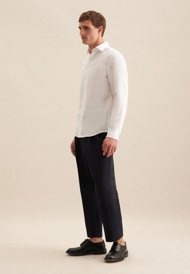 Slim Chemise d'affaires Uni in Blanc |  Seidensticker Onlineshop