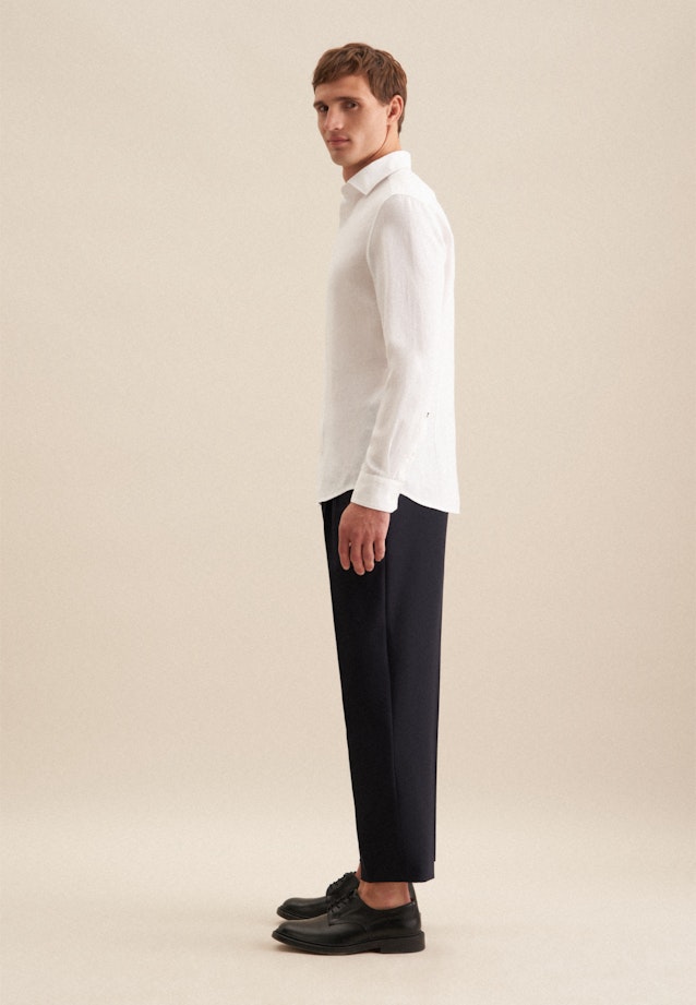 Slim Business Hemd Uni in Weiß |  Seidensticker Onlineshop