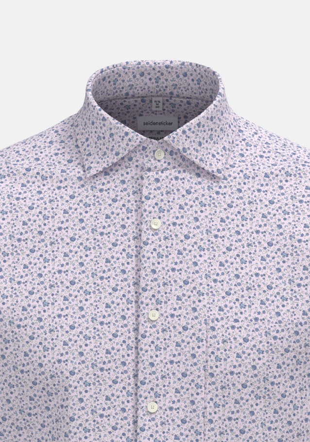 Regular Business Hemd Druck in Rosa/Pink | Seidensticker Onlineshop